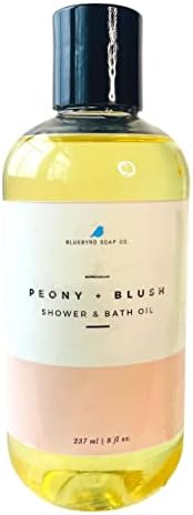 סבון Bluebyrd - שמן מקלחת סומק של אדמונית ושמן אמבטיה | אמבטיה לחות ושמן גוף - קרם לחות של שמן גוף פרחוני עם